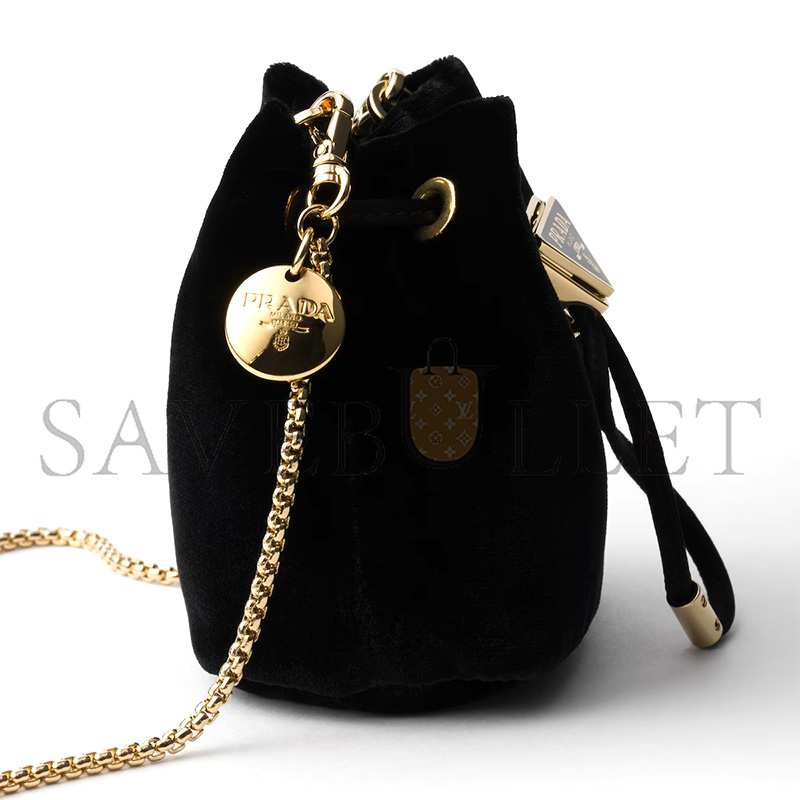 PRADA VELVET MINI POUCH 1NR016 (12*9*6cm)